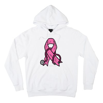 Breast Cancer Awareness Ribbon Nurse Hoodie