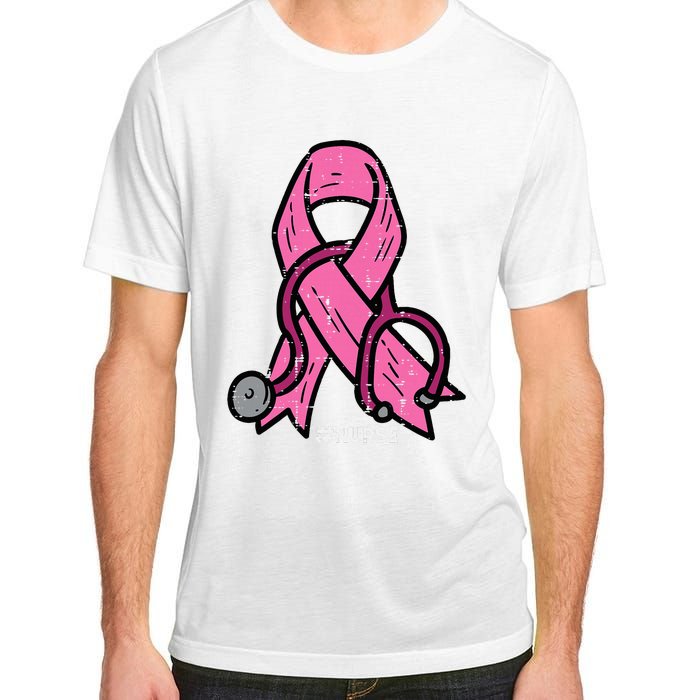 Breast Cancer Awareness Ribbon Nurse Adult ChromaSoft Performance T-Shirt