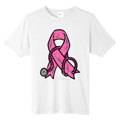 Breast Cancer Awareness Ribbon Nurse Tall Fusion ChromaSoft Performance T-Shirt