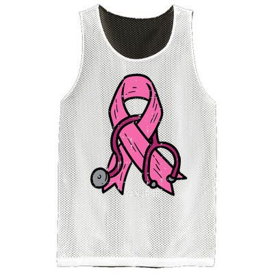 Breast Cancer Awareness Ribbon Nurse Mesh Reversible Basketball Jersey Tank