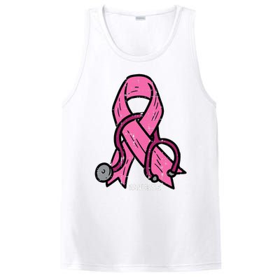 Breast Cancer Awareness Ribbon Nurse PosiCharge Competitor Tank