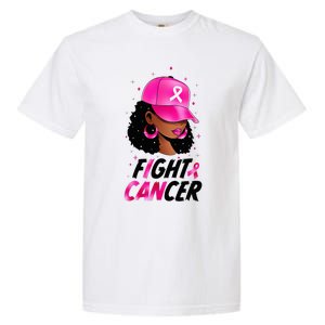 Breast Cancer African American Black Warrior Support Garment-Dyed Heavyweight T-Shirt