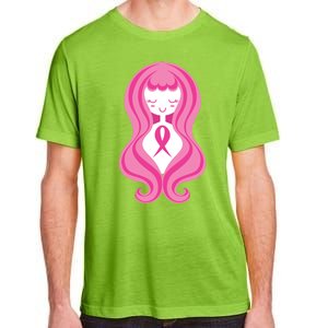 Breast Cancer Awareness Pink Ribbon Girl Adult ChromaSoft Performance T-Shirt