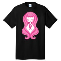 Breast Cancer Awareness Pink Ribbon Girl Tall T-Shirt