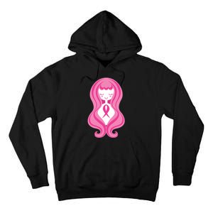 Breast Cancer Awareness Pink Ribbon Girl Tall Hoodie