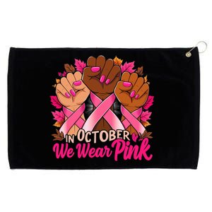 Breast Cancer Awareness 2024 In October We Wear Pinkk Grommeted Golf Towel