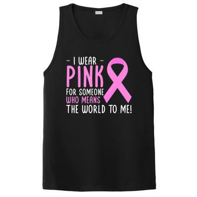 Breast Cancer Awarness Month Pink Ribbon Cancer Survivor Gift PosiCharge Competitor Tank