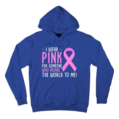 Breast Cancer Awarness Month Pink Ribbon Cancer Survivor Gift Hoodie