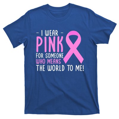 Breast Cancer Awarness Month Pink Ribbon Cancer Survivor Gift T-Shirt