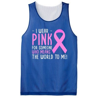 Breast Cancer Awarness Month Pink Ribbon Cancer Survivor Gift Mesh Reversible Basketball Jersey Tank