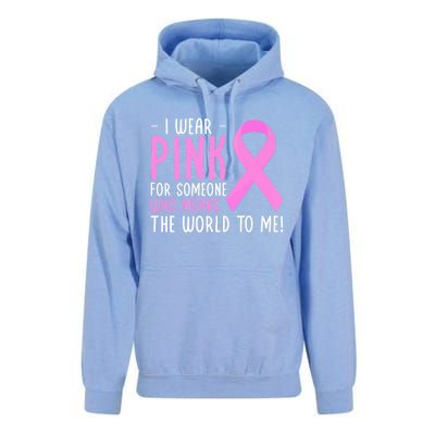 Breast Cancer Awarness Month Pink Ribbon Cancer Survivor Gift Unisex Surf Hoodie