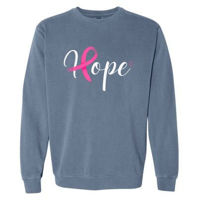 Breast Cancer Awareness Survivor P.I.N.K. Ribbon Motivational Garment-Dyed Sweatshirt