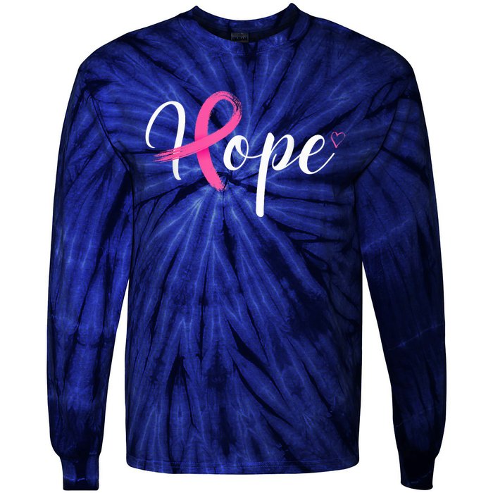 Breast Cancer Awareness Survivor P.I.N.K. Ribbon Motivational Tie-Dye Long Sleeve Shirt