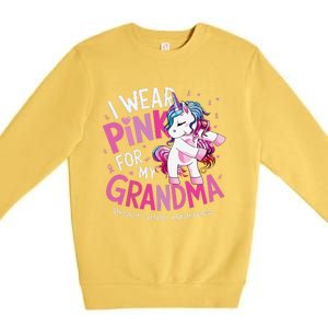 Breast Cancer Awareness Wear P.Ink Grandma Gift Premium Crewneck Sweatshirt