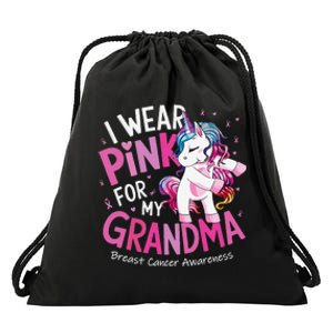 Breast Cancer Awareness Wear P.Ink Grandma Gift Drawstring Bag