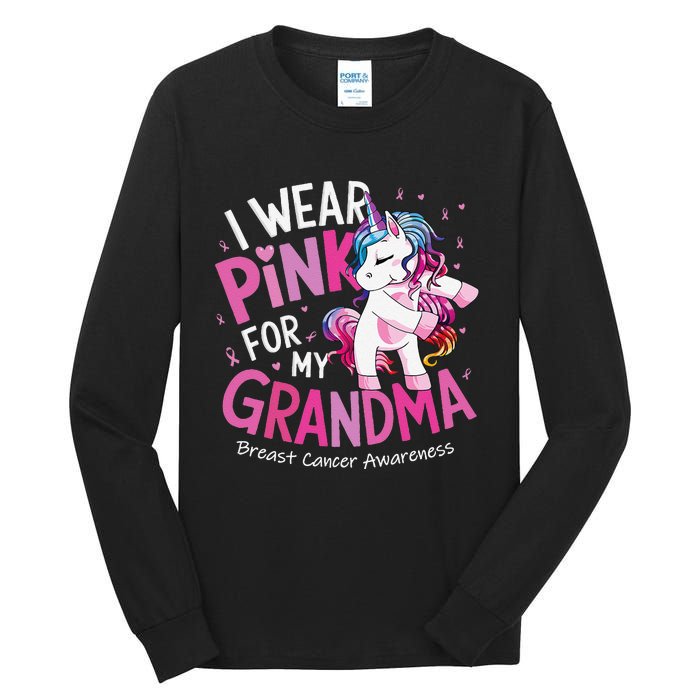 Breast Cancer Awareness Wear P.Ink Grandma Gift Tall Long Sleeve T-Shirt