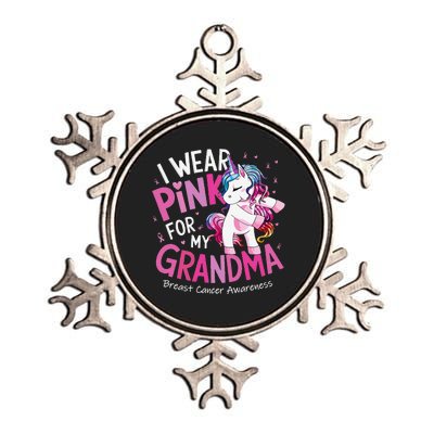 Breast Cancer Awareness Wear P.Ink Grandma Gift Metallic Star Ornament