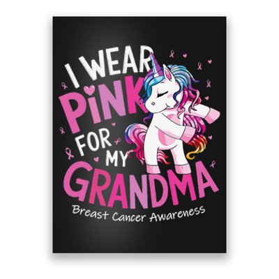 Breast Cancer Awareness Wear P.Ink Grandma Gift Poster