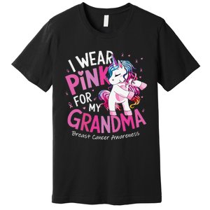 Breast Cancer Awareness Wear P.Ink Grandma Gift Premium T-Shirt