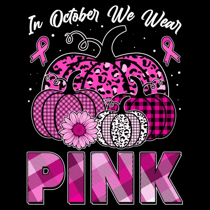 Breast Cancer Awareness In October We Wear Pink Pink Pumpkins Backpack