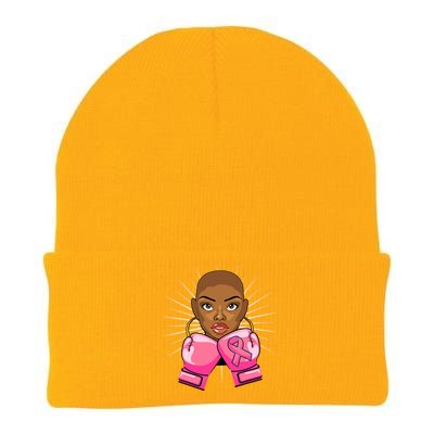 Breast Cancer Afro African American For Women Girls Knit Cap Winter Beanie