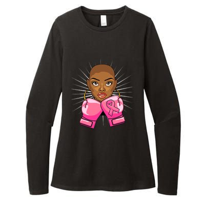 Breast Cancer Afro African American For Women Girls Womens CVC Long Sleeve Shirt