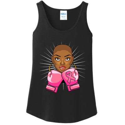 Breast Cancer Afro African American For Women Girls Ladies Essential Tank