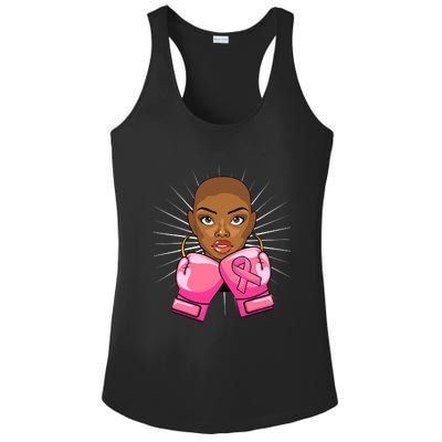 Breast Cancer Afro African American For Women Girls Ladies PosiCharge Competitor Racerback Tank