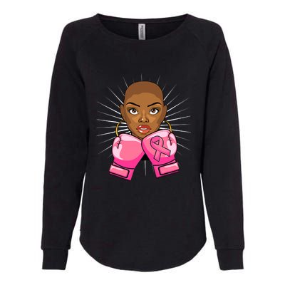 Breast Cancer Afro African American For Women Girls Womens California Wash Sweatshirt