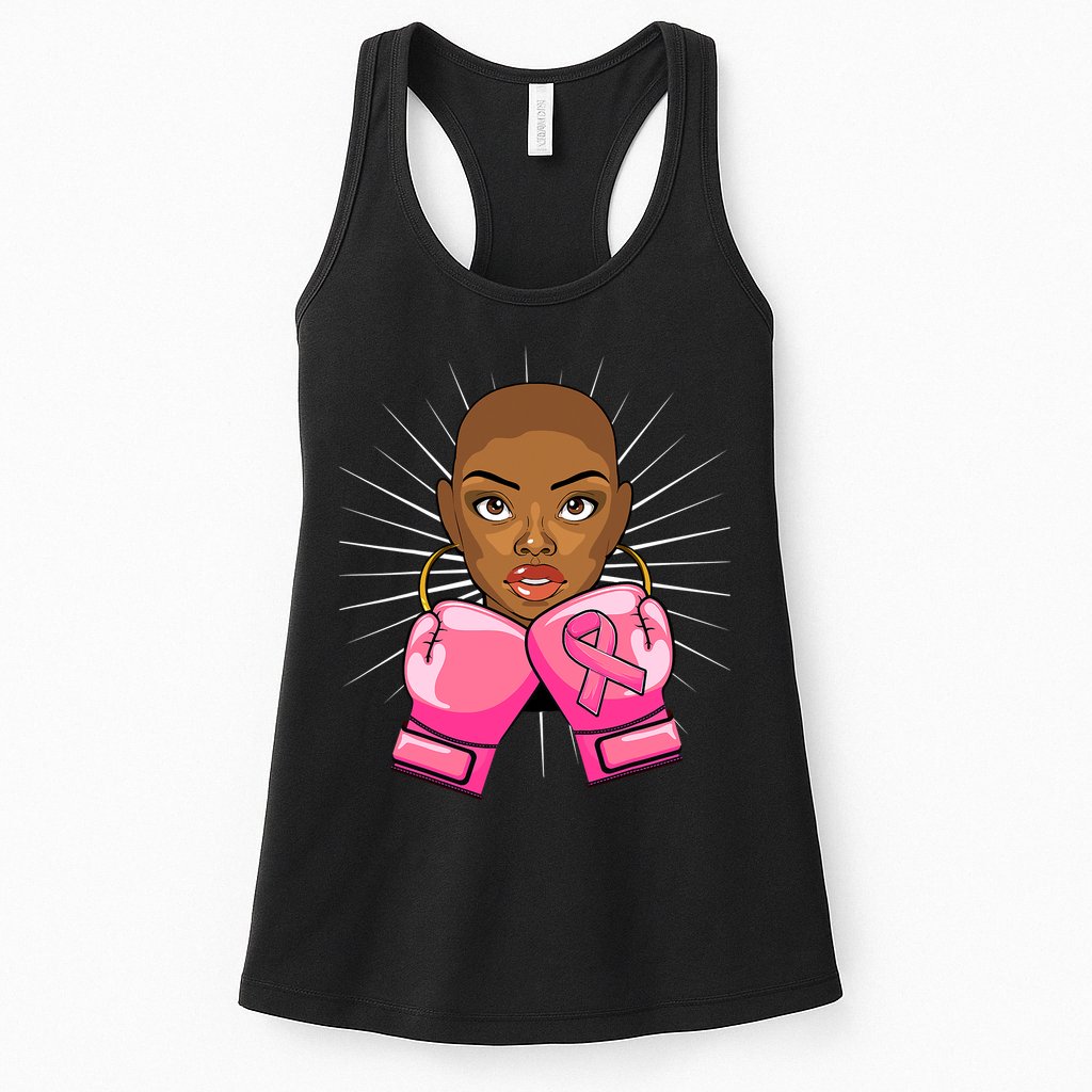 Breast Cancer Afro African American For Women Girls Womens Tank Top