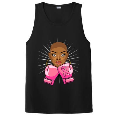 Breast Cancer Afro African American For Women Girls PosiCharge Competitor Tank