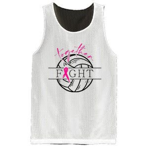 Breast Cancer Awareness Together We Fight Volleyball Pink Mesh Reversible Basketball Jersey Tank