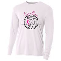 Breast Cancer Awareness Together We Fight Volleyball Pink Cooling Performance Long Sleeve Crew