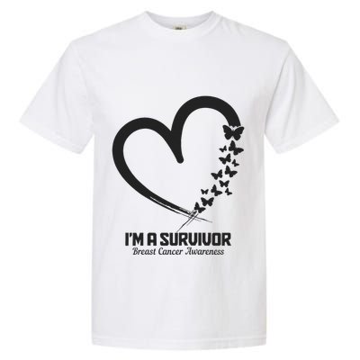 Breast Cancer Awareness Month October Pink Ribbon Survivor Garment-Dyed Heavyweight T-Shirt