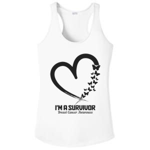 Breast Cancer Awareness Month October Pink Ribbon Survivor Ladies PosiCharge Competitor Racerback Tank