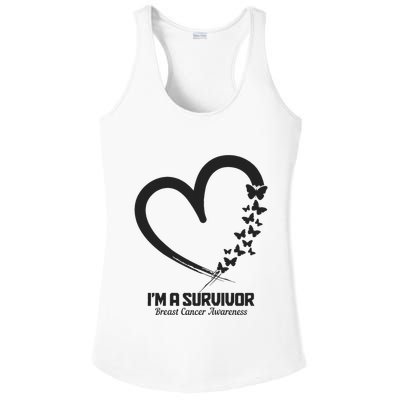 Breast Cancer Awareness Month October Pink Ribbon Survivor Ladies PosiCharge Competitor Racerback Tank