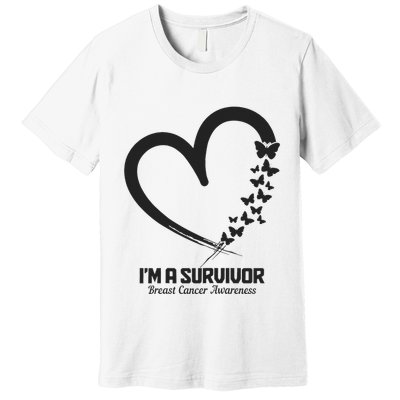 Breast Cancer Awareness Month October Pink Ribbon Survivor Premium T-Shirt