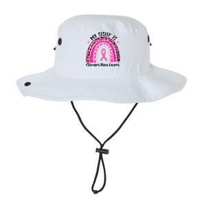 Breast Cancer Awareness My Sister Is Stronger Than Cancer Meaningful Gift Legacy Cool Fit Booney Bucket Hat