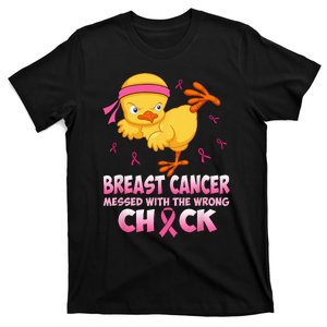 Breast Cancer Awareness Messed With The Wrongs Chick Funny T-Shirt