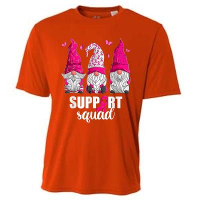 Breast Cancer Awareness Gnomes Support Squad Cooling Performance Crew T-Shirt