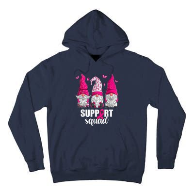 Breast Cancer Awareness Gnomes Support Squad Tall Hoodie