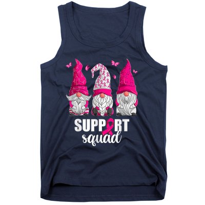 Breast Cancer Awareness Gnomes Support Squad Tank Top