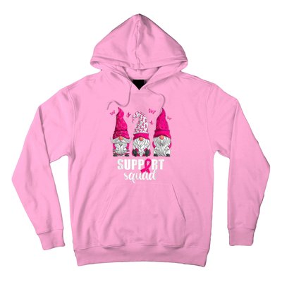 Breast Cancer Awareness Gnomes Support Squad Hoodie