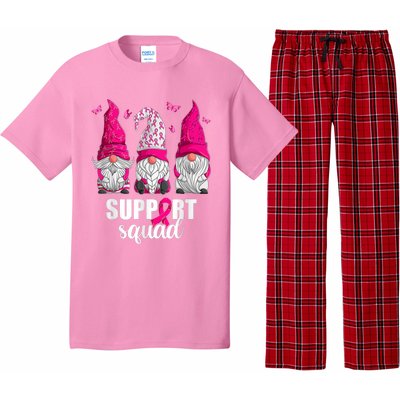 Breast Cancer Awareness Gnomes Support Squad Pajama Set