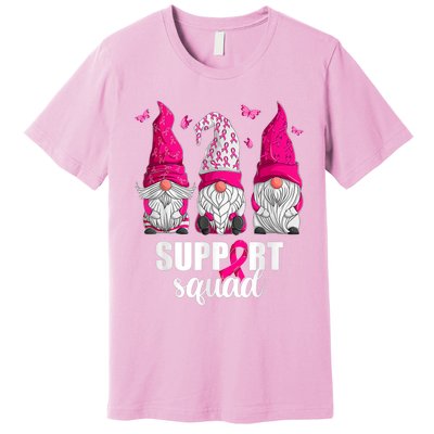 Breast Cancer Awareness Gnomes Support Squad Premium T-Shirt