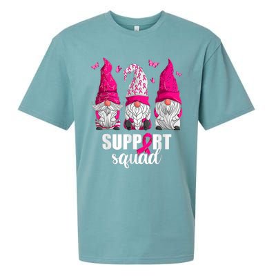 Breast Cancer Awareness Gnomes Support Squad Sueded Cloud Jersey T-Shirt