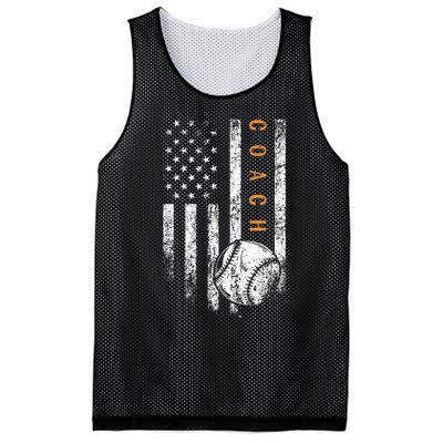 Baseball Coach American Flag Baseball Trainer Coaching Mesh Reversible Basketball Jersey Tank