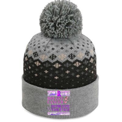 Breast Cancer And Domestic Violence Awareness The Baniff Cuffed Pom Beanie