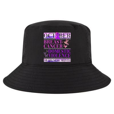 Breast Cancer And Domestic Violence Awareness Cool Comfort Performance Bucket Hat