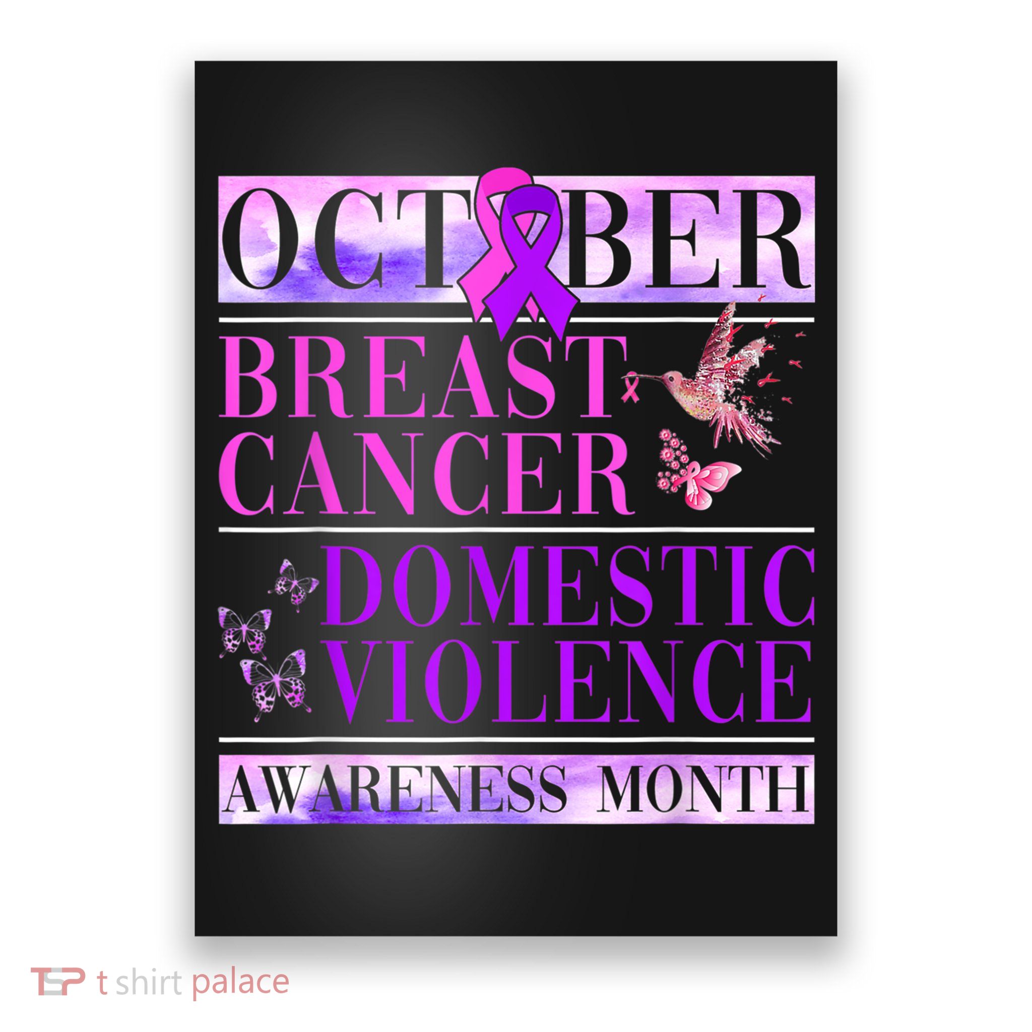Breast Cancer And Domestic Violence Awareness Poster